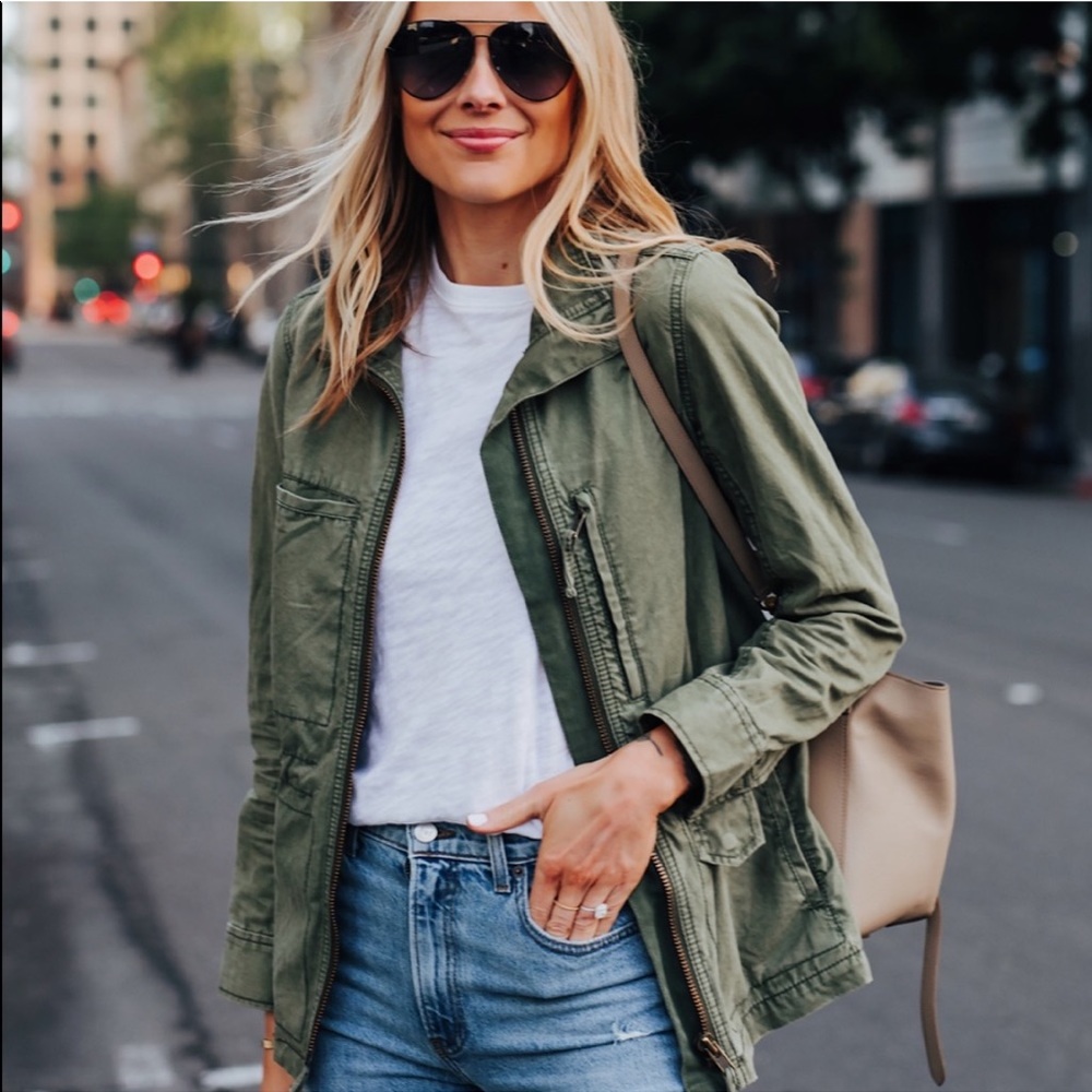 MADEWELL “Passage” Army Green Military Surplus Utility Jacket Women's Size Small